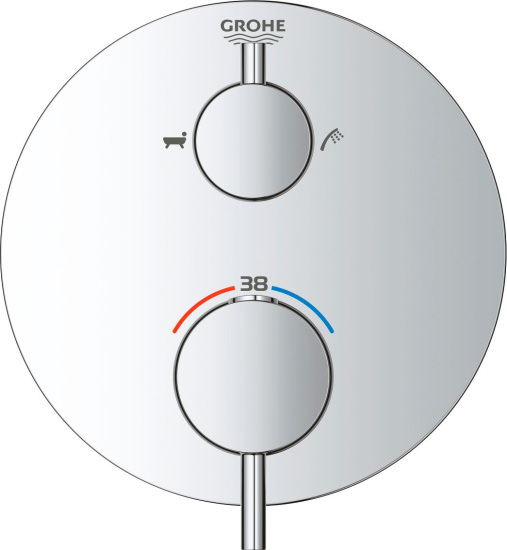 Смеситель для ванны Grohe Atrio 24138003 хром, термостат