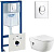 Инсталляция Grohe Rapid SL 38750001 4 в 1 с кнопкой смыва + унитаз подвесной Roca Meridian 346247000 с сиденьем Roca Meridian 8012A2004