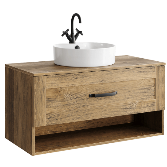 Тумба с раковиной Aqwella Craft 80 дуб балтийский