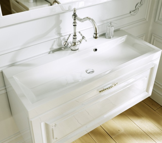 Тумба с раковиной Aqwella 5 stars Empire 80 белая