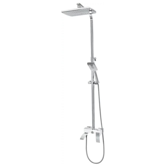 Душевая стойка Hansberge H5077W1, белый/хром
