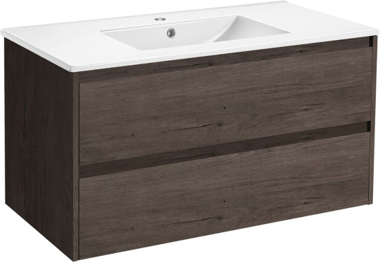 Мебель для ванной Vincea Gio 100 темный дуб