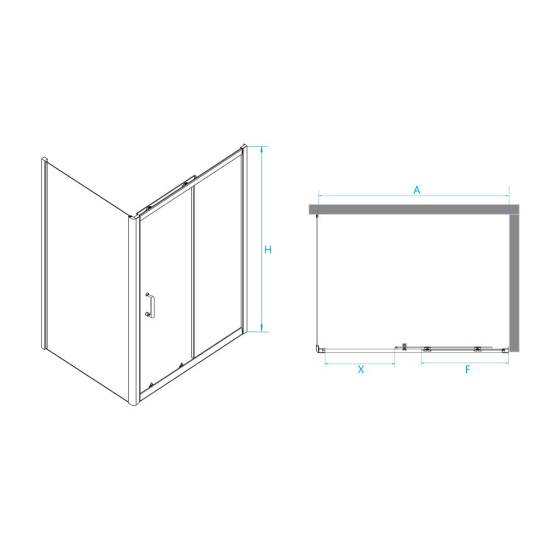 Душевой уголок RGW Passage PA-74 (995-1035)х900х1950 профиль хром, стекло прозрачное