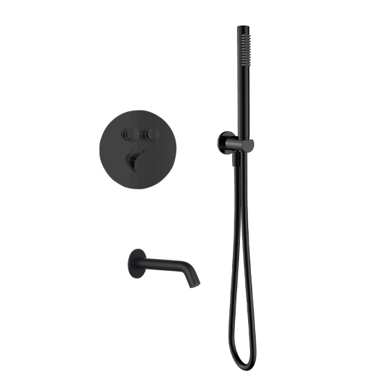 Душевая система AQUAme AQM8407MB с термостатом