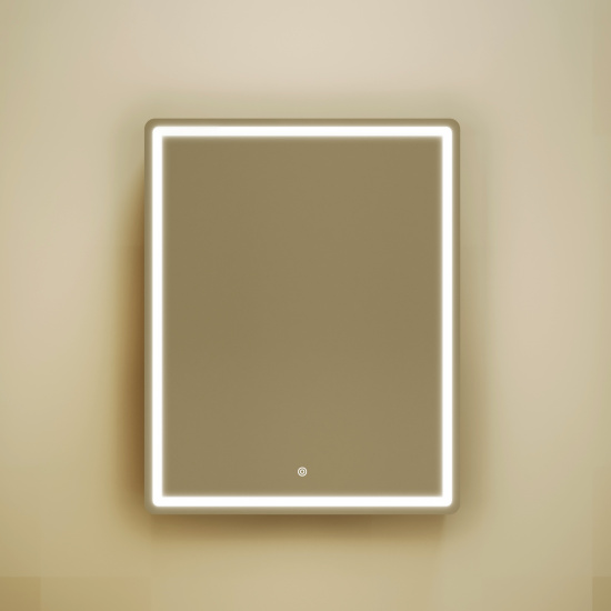 Зеркало-шкаф Sancos Mirror 60 дуб чарльстон, с LED подсветкой