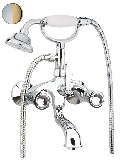 Смеситель для ванны Fiore Venere Sky Swarovski® 13CO0600, золото