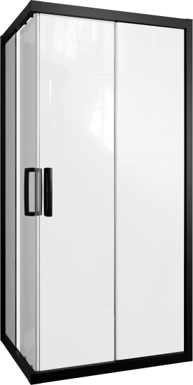 Душевой уголок Stworki Карлстад 100x80 см профиль черный матовый