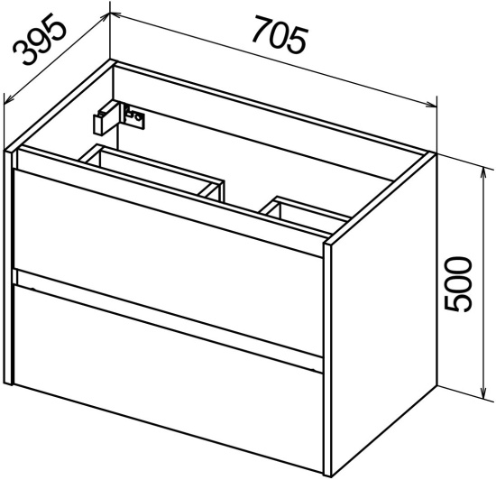 Тумба с раковиной BelBagno Kraft 39 70 pino pasadena