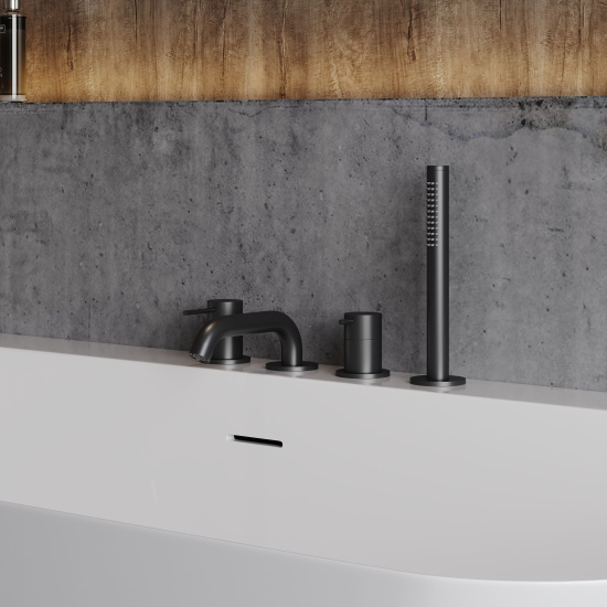 Смеситель на борт ванны AQUAme Siena AQM6219MB