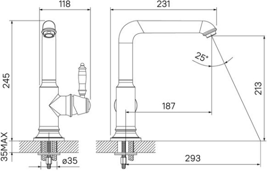 Смеситель для кухни Iddis Loft LOF1LMBi05