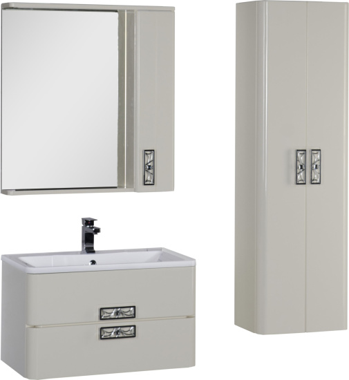 Пенал Aquanet Паллада 50 слоновая кость