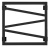 Полотенцесушитель водяной Secado Мирано 60/50, черный матовый