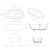 Ванна из искусственного камня Aquanet Miracle TC-S06B 170x85 см. глянцевая