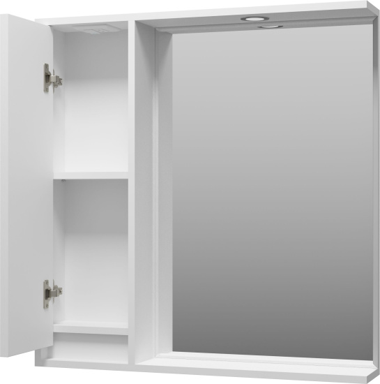 Зеркало Brevita Балатон 80 L, белое