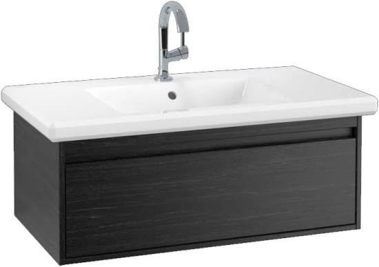 Тумба с раковиной Villeroy & Boch Antheus 100 black ash, подвесная
