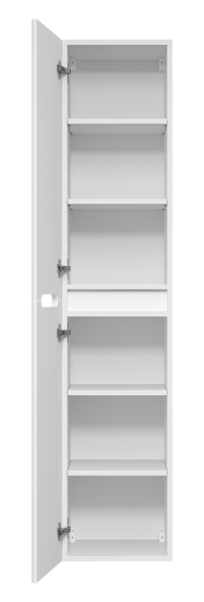 Шкаф-пенал Misty Роял 35 белый подвесной, универсальный