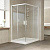 Душевой уголок Vegas Glass ZA-F 120*110 01 01 профиль белый, стекло прозрачное