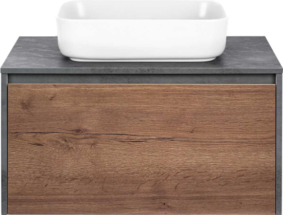 Мебель для ванной Vincea Mesa 80 дуб табак, бетон