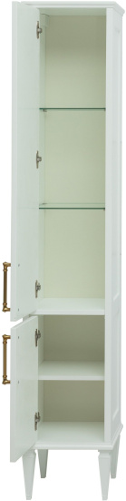 Шкаф-пенал Aquanet Бостон М 36 ручки золото, L