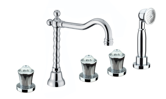 Смеситель на борт ванны Fiore Venere Sky Swarovski® 13CR0607, хром