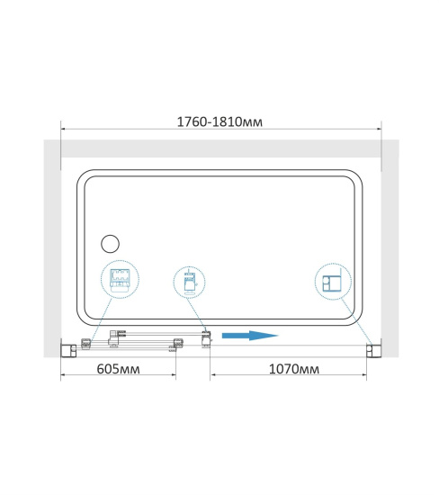 Шторка на ванну RGW Screens SC-41 1800x1500