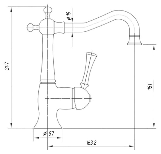 Смеситель для раковины Migliore Dallas ML.DLS-6813 Do