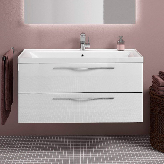 Мебель для ванной Sanvit Тандем 100 белый глянец