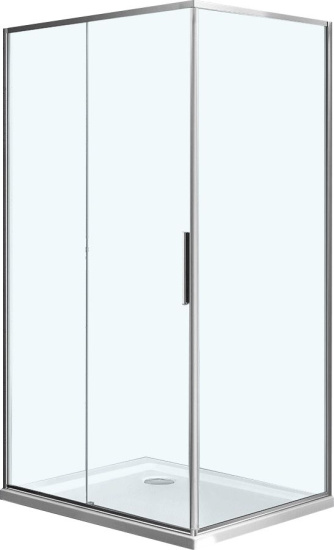 Душевой уголок Vincea Slim VSR-2SL9012CL-L 120x90 L, профиль хром, стекло прозрачное