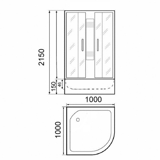 Душевая кабина Parly B101