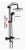 Душевая стойка Gappo G2490-6 термостат, черный