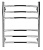 Полотенцесушитель электрический Secado Милан 3 60/60 R, хром