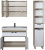 Тумба под раковину Aquanet Гретта 90 светлый дуб