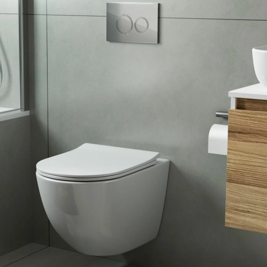 Инсталляция Viega Prevista Dry 792831 с кнопкой + унитаз подвесной Vincea Globo VT1-14ST