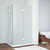 Душевой уголок Vegas Glass AFA-F NOVO 110*100 01 Moru R, профиль белый, стекло Moru