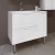 Тумба с раковиной Style Line Альба 90 L, с бельевой корзиной