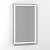 Зеркало Vod-Ok Лайт 50 с подсветкой, белый камень