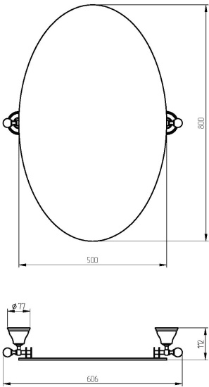 Зеркало Migliore Provance ML.PRO-60.533.DO золото
