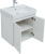 Тумба с раковиной Aquanet Nova Lite 60 белый глянец, с дверками