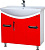Тумба под раковину Bellezza Лагуна 85 красная