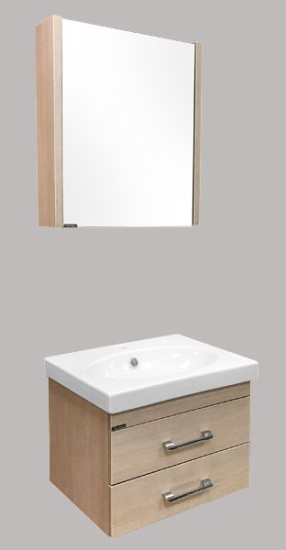 Мебель для ванной Comforty Ницца 60, подвесная, сосна лоредо