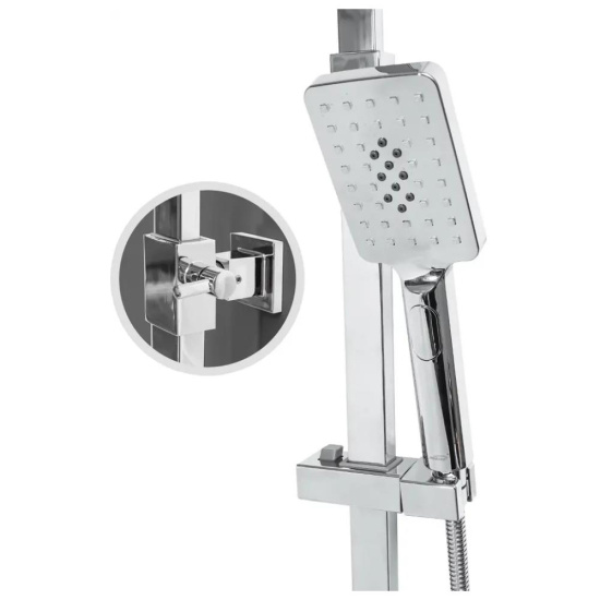 Душевая стойка Hansberge H5077C1, хром