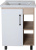 Мебель для ванной ASB-Mebel Адель 60 белый, дуб сонома Мебель для ванной ASB-Mebel Адель 60 белый, дуб сонома