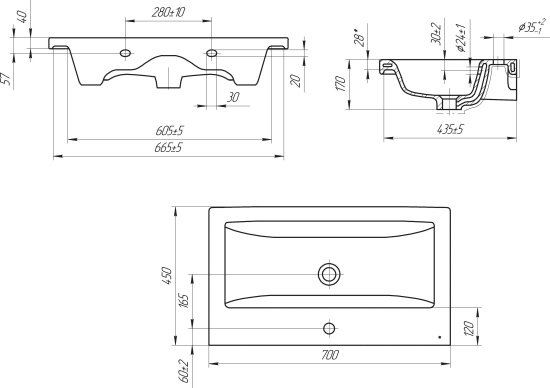 Мебель для ванной Stworki Копенгаген 70 белая