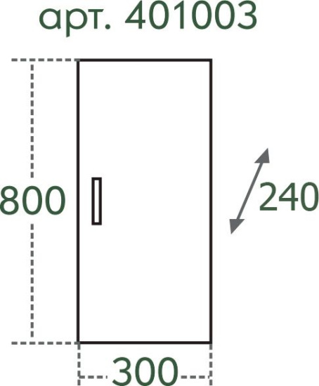 Шкаф СанТа ПШ 30х80