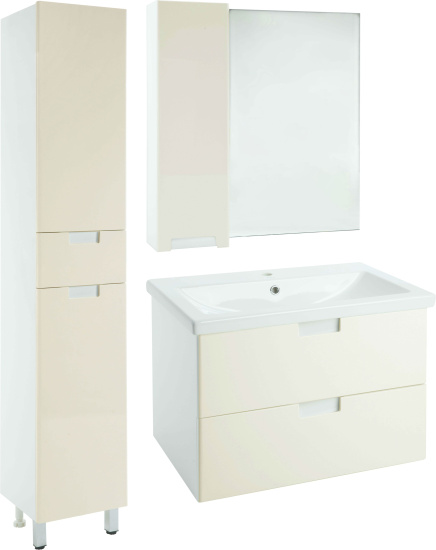 Зеркало Bellezza Пегас 90 L бежевое