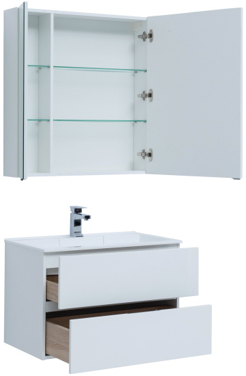 Мебель для ванной Aquanet Алвита 80 белая