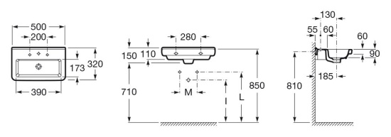 Раковина Roca Dama 327788000