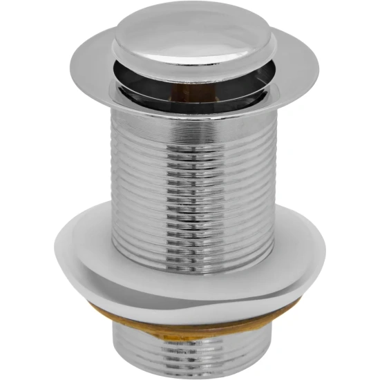 Донный клапан для раковины CeramaLux RD014 хром без перелива