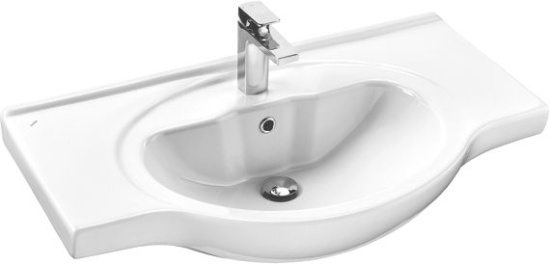 Тумба с раковиной Comforty Севилья 85, напольная, слоновая кость