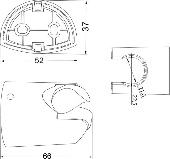 Смеситель для ванны Olive'S Torres 17221TRB универсальный